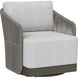 Allariz Warm Grey / Gracebay Light Grey Outdoor Swivel Armchair, Swivel